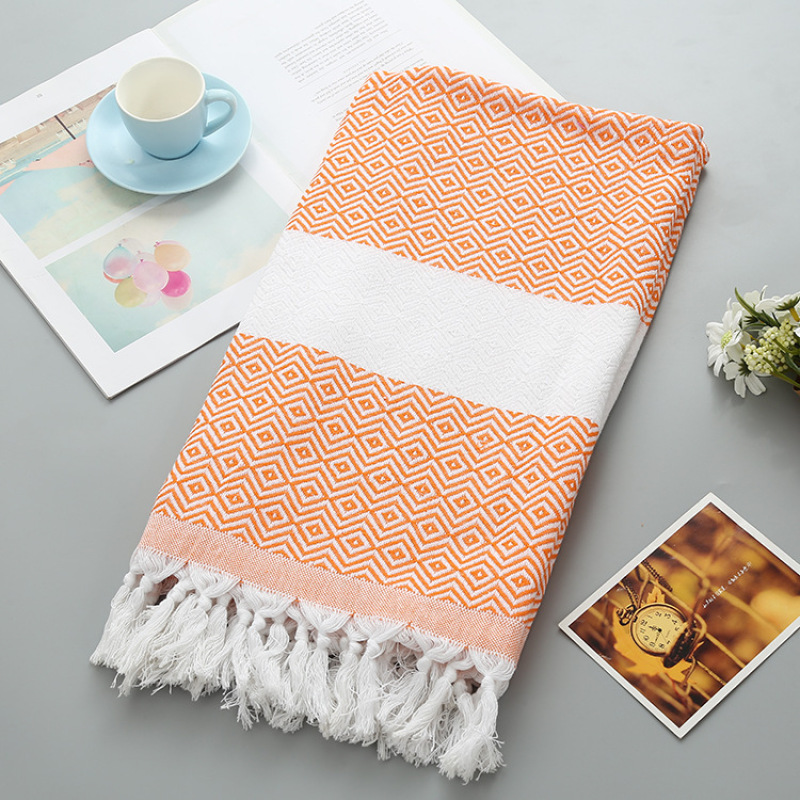 Bohomia Style Turkish Bath Towel, Plus Size Cotton Polyester Beach Towels#