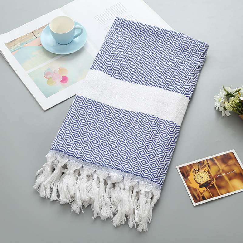 Bohomia Style Turkish Bath Towel, Plus Size Cotton Polyester Beach Towels#