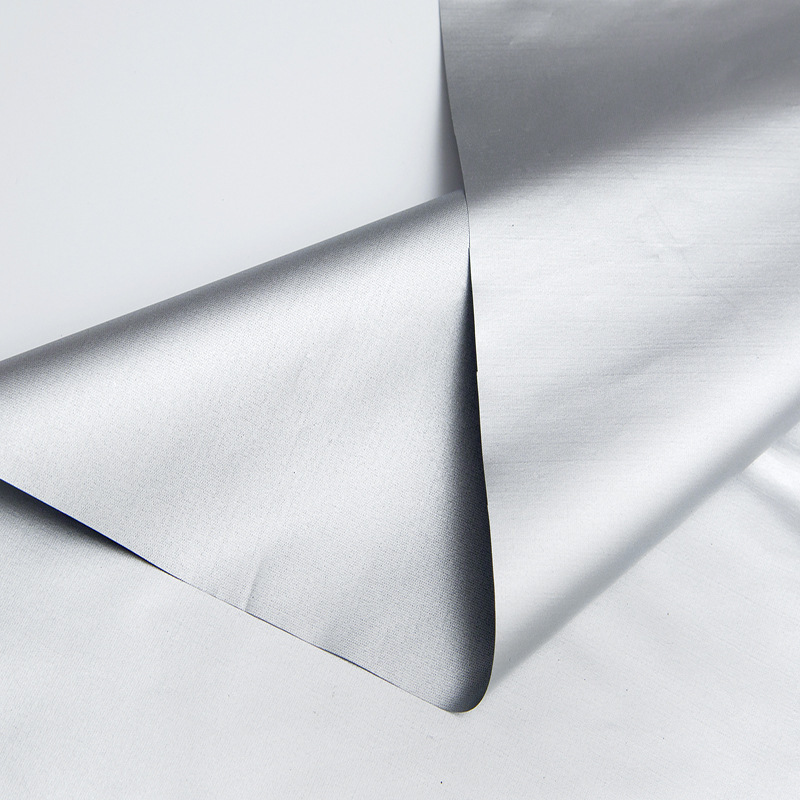 100% Blackout Curtain Heat Insulation Full Shading  Sun Protection Curtain, Silver Blackout Curtain#