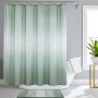 Customized Gradient Shower Curtain Waterproof Colorful Blue Purple Bath Curtain With 12 Hooks For Bathroom Decor cortina