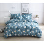 Wholesale Fashion White Flower Pattern 100% Cotton Yellow Bedding Sets, Stock Cheap 3 Pc King Size Soft Bedding Set/