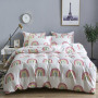 Wholesale Fashion White Flower Pattern 100% Cotton Yellow Bedding Sets, Stock Cheap 3 Pc King Size Soft Bedding Set/