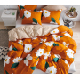 Wholesale Fashion White Flower Pattern 100% Cotton Yellow Bedding Sets, Stock Cheap 3 Pc King Size Soft Bedding Set/
