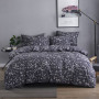 Wholesale Fashion White Flower Pattern 100% Cotton Yellow Bedding Sets, Stock Cheap 3 Pc King Size Soft Bedding Set/