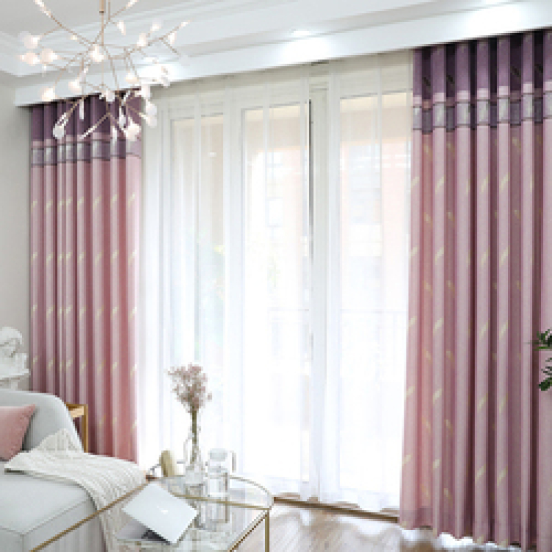 Products Supply 2 layers Curtain Fabric , Latest Curtain Fashion Designs Blackout  Curtain Panel/