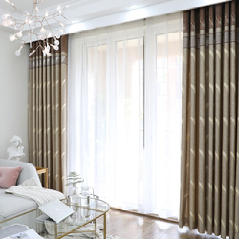 Products Supply 2 layers Curtain Fabric , Latest Curtain Fashion Designs Blackout  Curtain Panel/