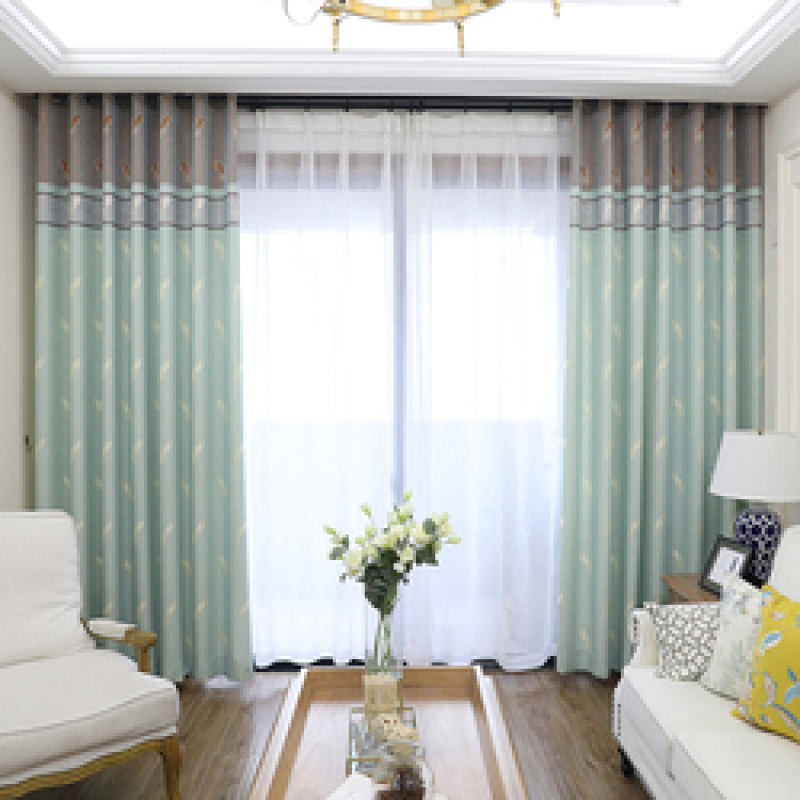 Products Supply 2 layers Curtain Fabric , Latest Curtain Fashion Designs Blackout  Curtain Panel/