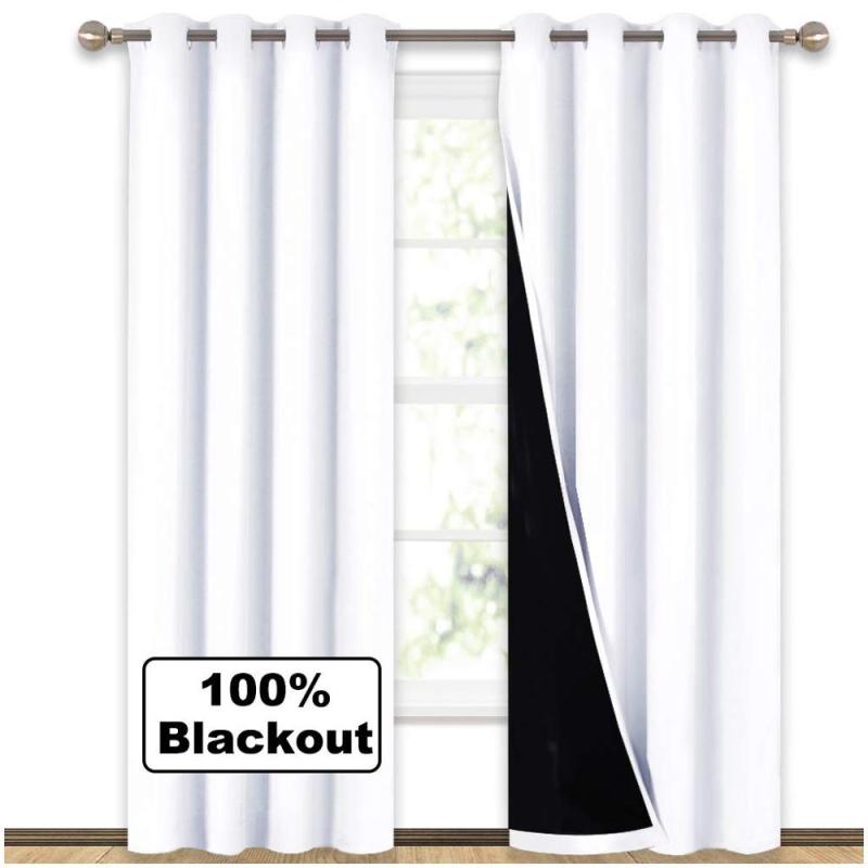Products Supply 2 layers Curtain Fabric , Latest Curtain Fashion Designs Blackout  Curtain Panel/