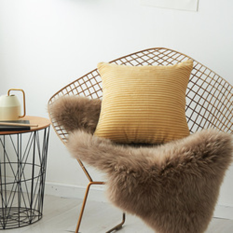 Wholesale 45Cm X 45Cm Pure Colors Corduroy Decorative Pillow Case, Cushion Cover For Sofa Seat$