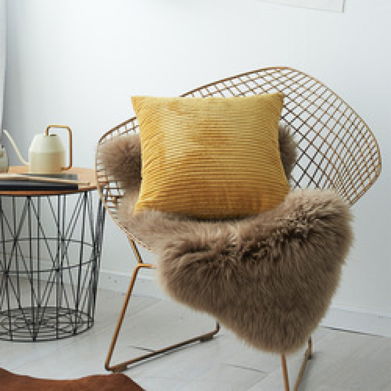 Wholesale 45Cm X 45Cm Pure Colors Corduroy Decorative Pillow Case, Cushion Cover For Sofa Seat$