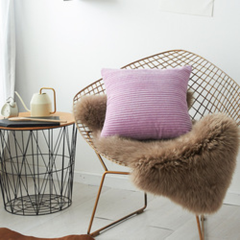 Wholesale 45Cm X 45Cm Pure Colors Corduroy Decorative Pillow Case, Cushion Cover For Sofa Seat$