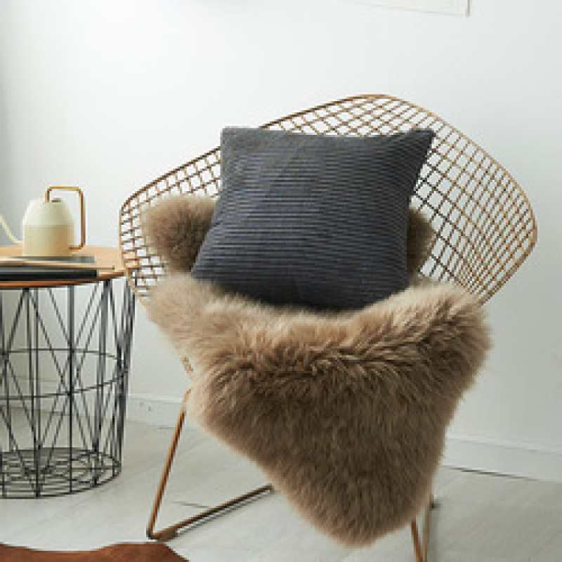 Wholesale 45Cm X 45Cm Pure Colors Corduroy Decorative Pillow Case, Cushion Cover For Sofa Seat$