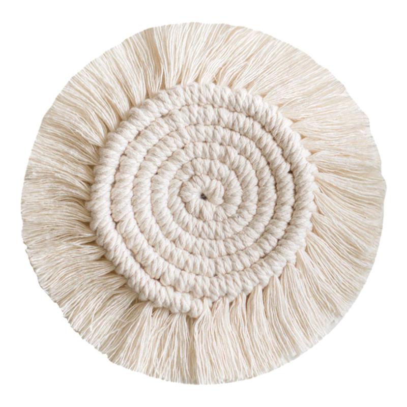 도매 수제 손으로 짠 보헤미아 스타일 미끄럼 방지 내열 컵 매트 컵 꽃병 양초 침실 책상 장식