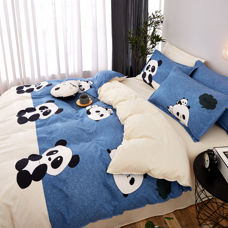 Wholesale Bed Sheet Bedding Sets 100% Cotton, Stock Queen Size Bed Sheet Sets Bedding