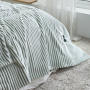 Classic Blankets for Beds Green Striped Warm Plaid Sofa for Winter couverture polaire Coral Fleece Bed Cover Flannel Blanket/