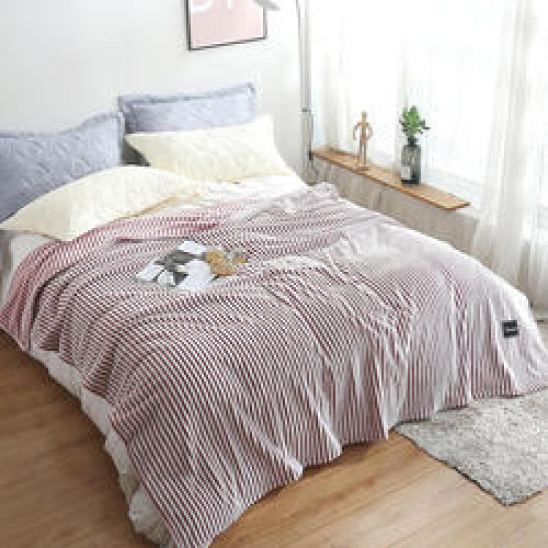 Classic Blankets for Beds Green Striped Warm Plaid Sofa for Winter couverture polaire Coral Fleece Bed Cover Flannel Blanket/