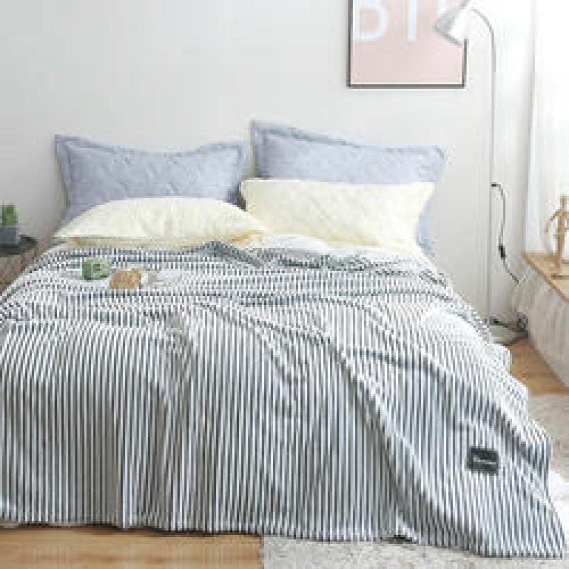 Classic Blankets for Beds Green Striped Warm Plaid Sofa for Winter couverture polaire Coral Fleece Bed Cover Flannel Blanket/
