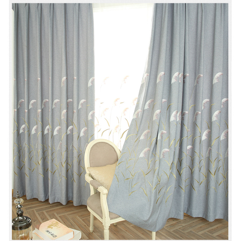 Textiles Beautiful Living Room Blackout Piece Sale Embroidered Sheer Fabric Curtain