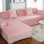 Velvet L shaped Sofa Cover Living Room Corner Couch Slipcover Sectional Stretch Elastic Sofa Cover Canap Chaise Longue