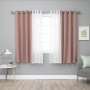 Ultrathin double layer sunscreen decorative burn out sheer curtain