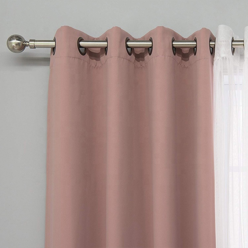 Ultrathin double layer sunscreen decorative burn out sheer curtain