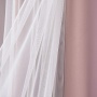 Ultrathin double layer sunscreen decorative burn out sheer curtain