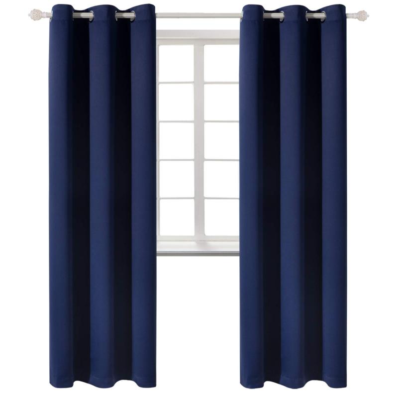 100% Blackout 3 Pass Fabric, Elegant Curtains For The Living Room Custom Made/