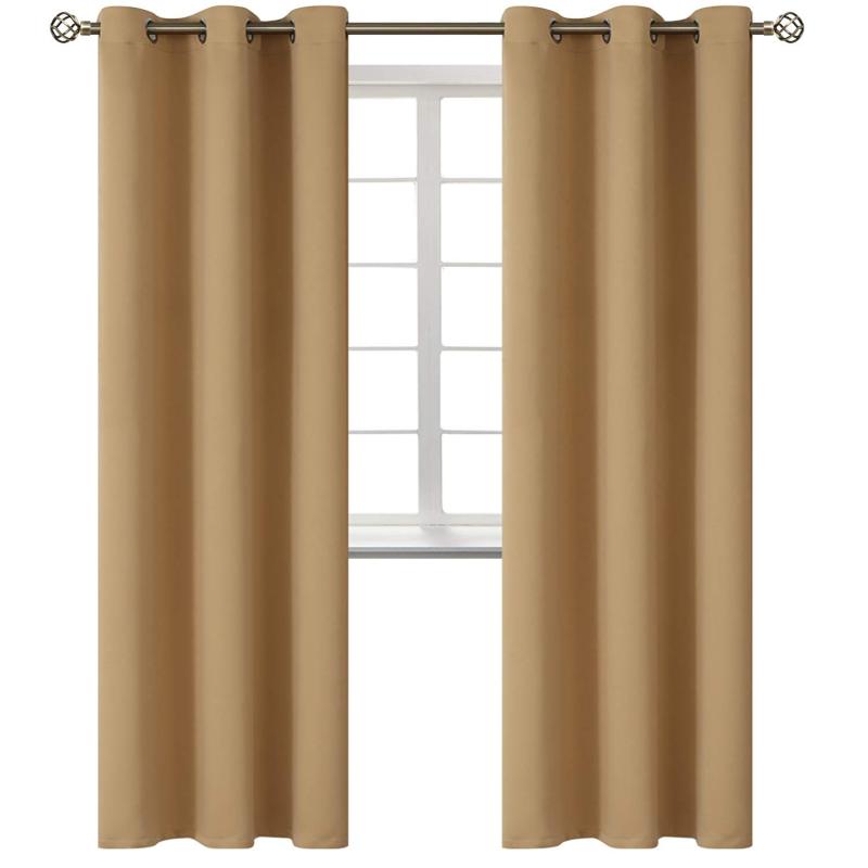 100% Blackout 3 Pass Fabric, Elegant Curtains For The Living Room Custom Made/