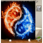 Decorative Print Waterproof Colorful Funny bath shower curtains custom designer polyester bathroom shower curtain
