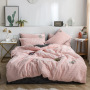 Home Bed Cover Bed Sheet Sets Bedding, Custom Solid Color Velvet Comforter Set Bedding/