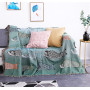 Multicolor Koi Family Throw Blanket Housewarming Gift Decorative Cobertor Manta Para Sofa/Beds Sheet Non-slip Stitching Blanket/