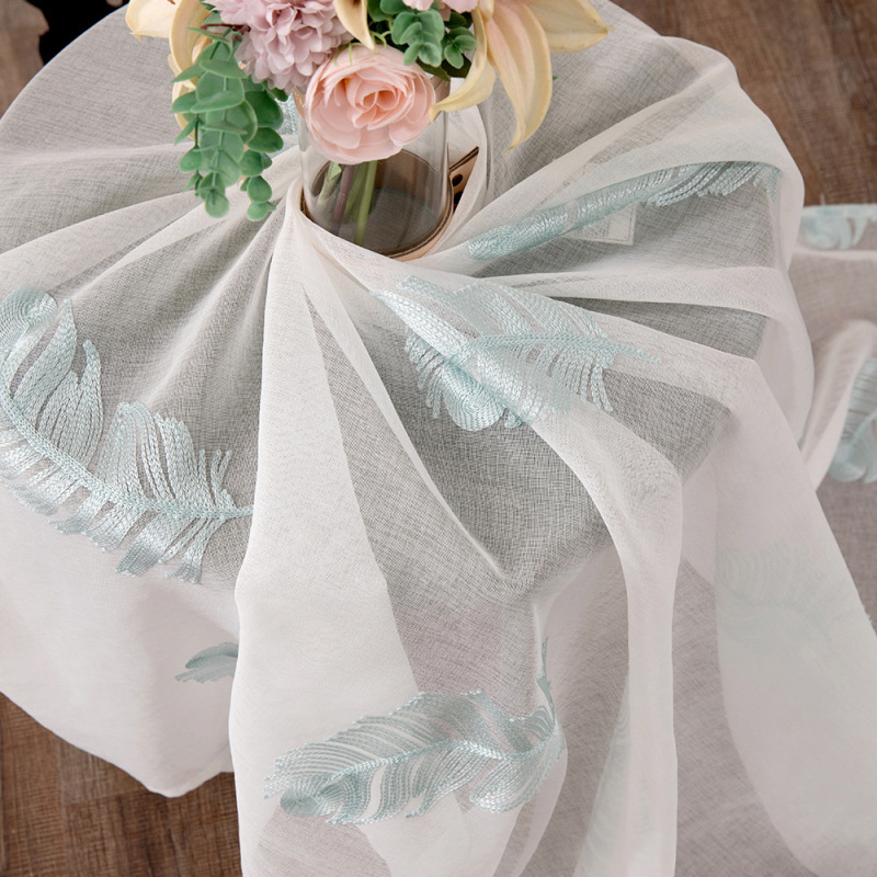 Cheap Embroidery Feathers Used Hotel Living Room Sheer Curtain, Hot Selling Products Wholesale Bedroom Sheer Curtain/