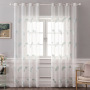 Cheap Embroidery Feathers Used Hotel Living Room Sheer Curtain, Hot Selling Products Wholesale Bedroom Sheer Curtain/