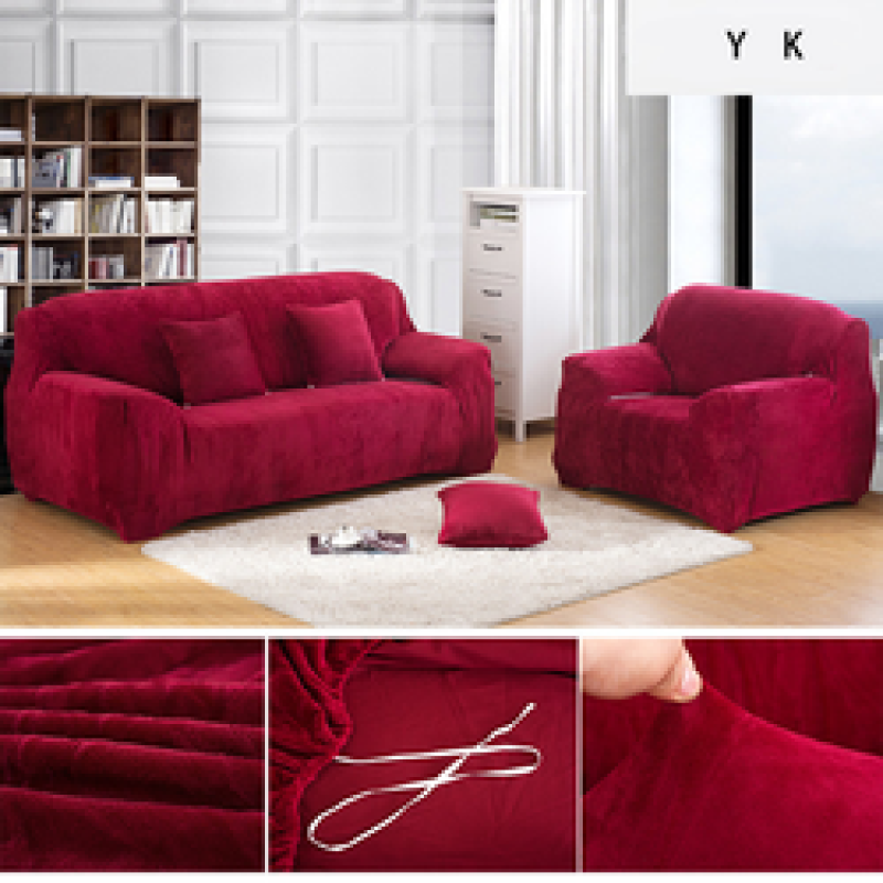Hot sale velvet sofa cover,simple style three-seat sofa cover#