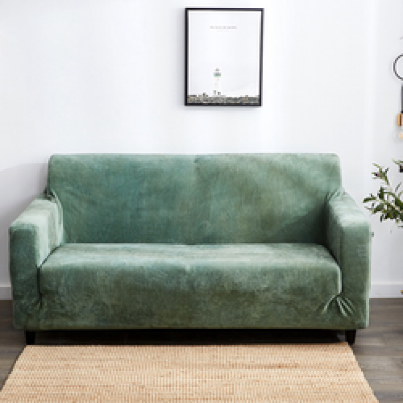 Hot sale velvet sofa cover,simple style three-seat sofa cover#