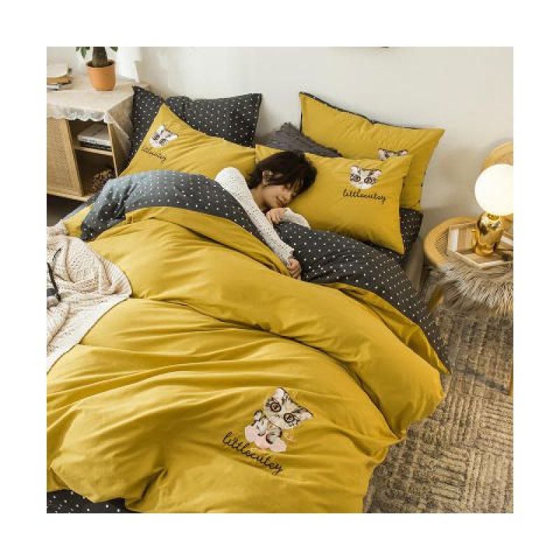 Stock Home Embroidery Sets Bedding, Wholesale Winter Bed Sheet Sets Bedding/