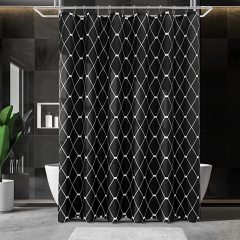Waterproof Shower Curtains for Bathroom Home Decor fancy Polyester Fabric  Geometric Pattern folding  Shower Curtains