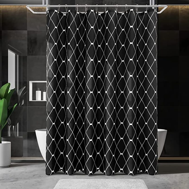 Waterproof Shower Curtains for Bathroom Home Decor fancy Polyester Fabric  Geometric Pattern folding  Shower Curtains