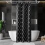 Waterproof Shower Curtains for Bathroom Home Decor fancy Polyester Fabric  Geometric Pattern folding  Shower Curtains
