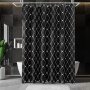 Waterproof Shower Curtains for Bathroom Home Decor fancy Polyester Fabric  Geometric Pattern folding  Shower Curtains