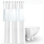 Hot selling  PEVA semi-permeable waterproof shower curtain, promotional shower curtain for bathroom