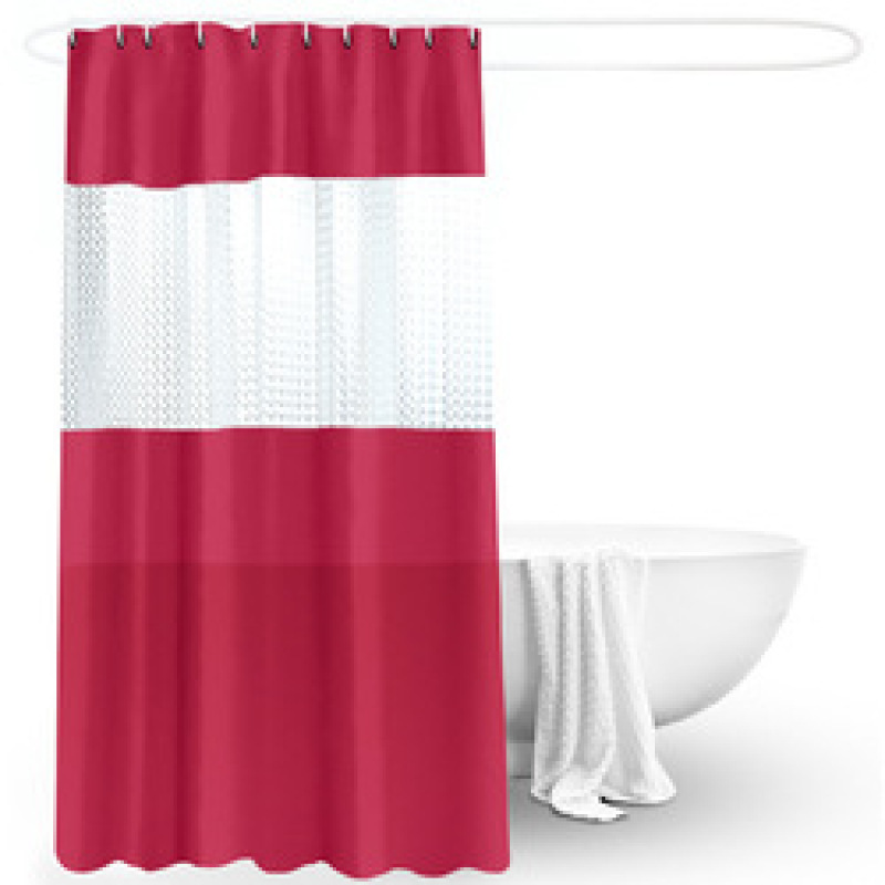 Hot selling  PEVA semi-permeable waterproof shower curtain, promotional shower curtain for bathroom