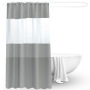 Hot selling  PEVA semi-permeable waterproof shower curtain, promotional shower curtain for bathroom