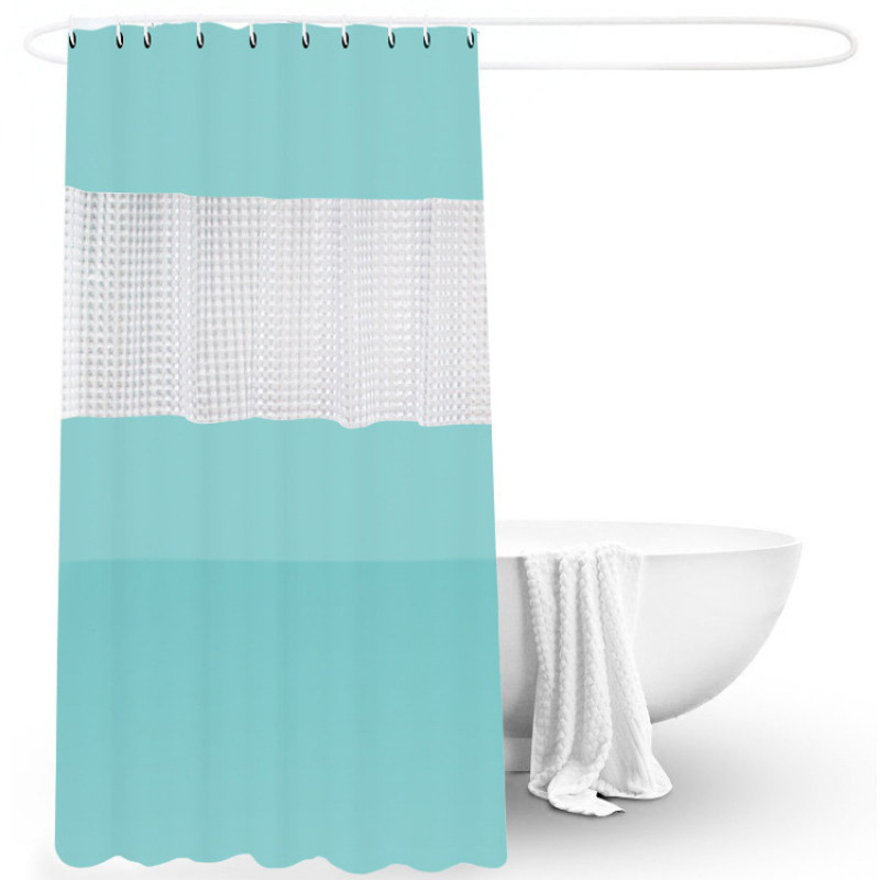 Hot selling  PEVA semi-permeable waterproof shower curtain, promotional shower curtain for bathroom