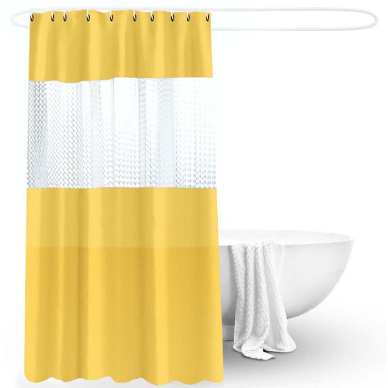 Hot selling  PEVA semi-permeable waterproof shower curtain, promotional shower curtain for bathroom