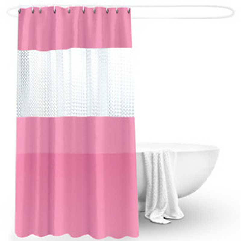 Hot selling  PEVA semi-permeable waterproof shower curtain, promotional shower curtain for bathroom