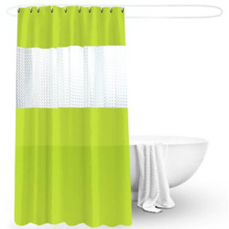 Hot selling  PEVA semi-permeable waterproof shower curtain, promotional shower curtain for bathroom