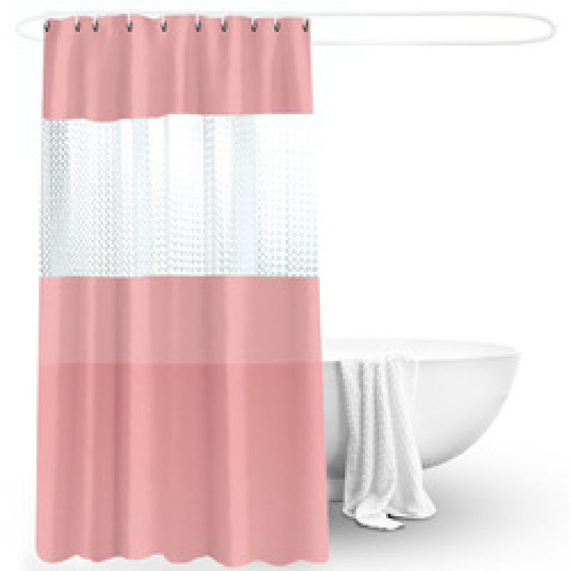 Hot selling  PEVA semi-permeable waterproof shower curtain, promotional shower curtain for bathroom