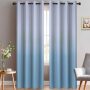 Amazon blasts Modern high quality bedroom curtain,Wholesale customization Simple gradient color perforated curtain/
