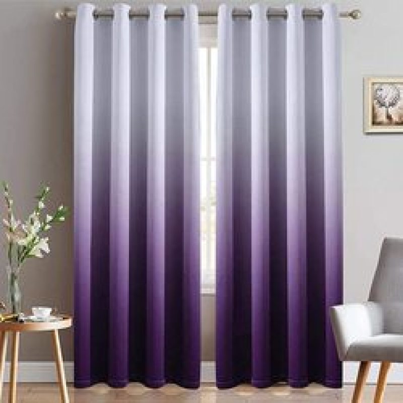 Amazon blasts Modern high quality bedroom curtain,Wholesale customization Simple gradient color perforated curtain/